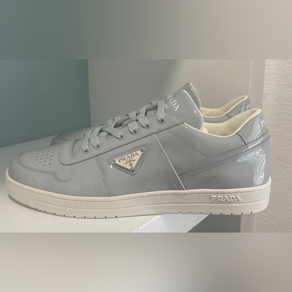 Prada Downtown Sneaker Shoe Cornflower Fiordaliso New NWT size 13 US 12 UK - Picture 11 of 17